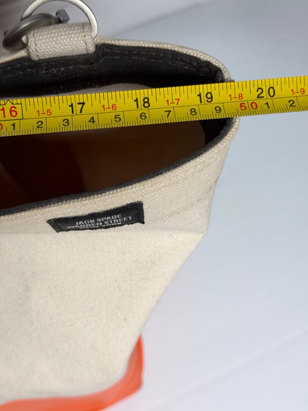 Kate Spade Jack Spade Industrial Canvas Coal Bag Travel weekender Tote Zip - Picture 14 of 16